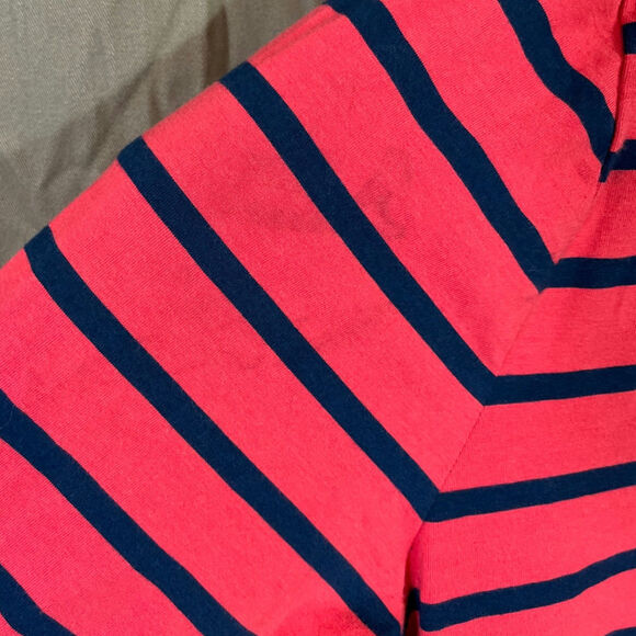 Tommy Hilfiger Striped Red Blue Midi Dress 3/4 Sleeves Nautical Americana Sz XXL - Picture 7 of 11